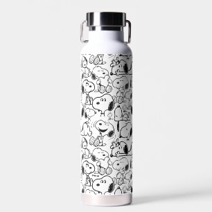 Snoopy Smile Giggle Laugh Pattern Water Bottle