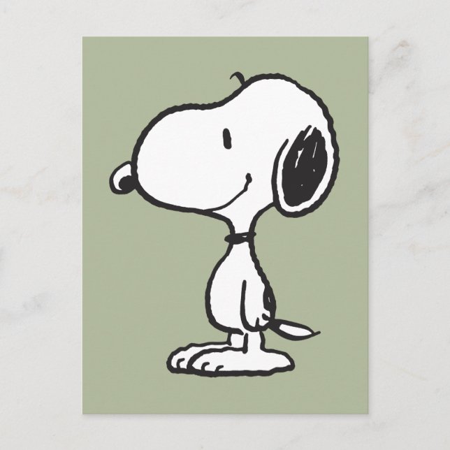 Snoopy Smile Giggle Laugh Postcard (Front)