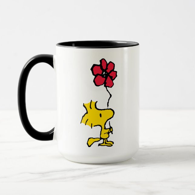 Snoopy So Sweet Flower Pattern Mug (Left)