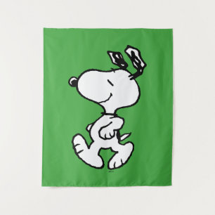 Snoopy So Sweet Flower Pattern Tapestry