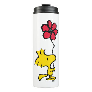 Snoopy So Sweet Flower Pattern Thermal Tumbler