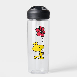Snoopy So Sweet Flower Pattern Water Bottle
