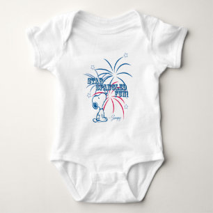 Snoopy Star Spangled Fun Baby Bodysuit