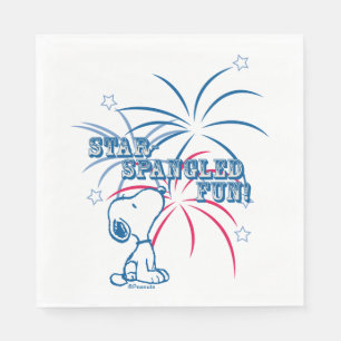 Snoopy Star Spangled Fun Napkin