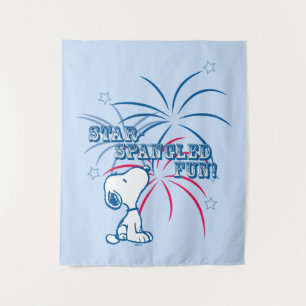 Snoopy Star Spangled Fun Tapestry