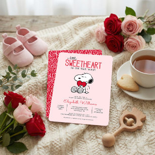Snoopy   Sweetheart Baby Shower Invitation