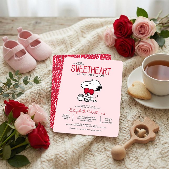Snoopy | Sweetheart Baby Shower Invitation (Creator Uploaded)