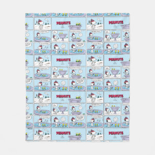 Snoopy & The Zamboni Crew Fleece Blanket