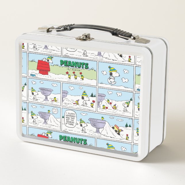 Snoopy & The Zamboni Crew Metal Lunch Box (Front)