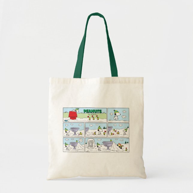 Snoopy & The Zamboni Crew Tote Bag (Front)