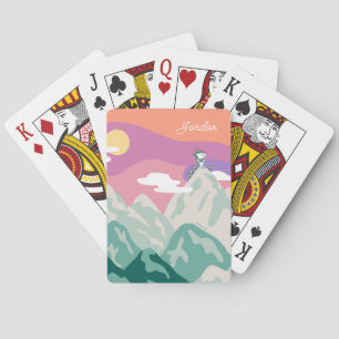 Snoopy & Troop Hiking the Mountain Playing Cards