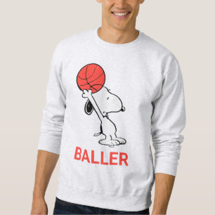 Snoopy Varsity Sports Basketball Sweatshirt