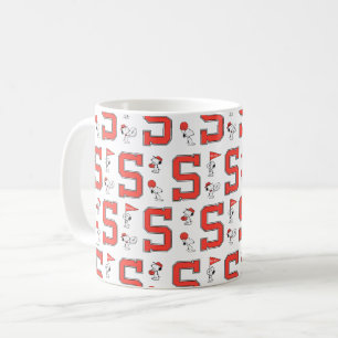 Snoopy Varsity Sports Pattern Coffee Mug