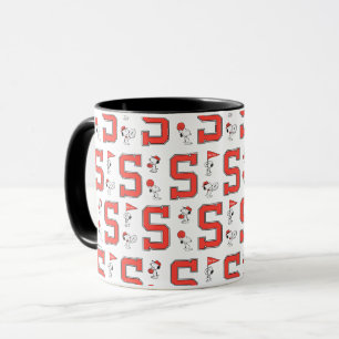 Snoopy Varsity Sports Pattern Mug