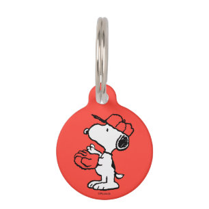 Snoopy Varsity Sports Pattern Pet Tag