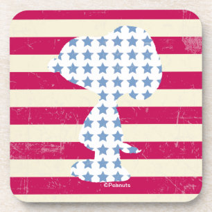 Snoopy Vintage Stars & Stripes Coaster