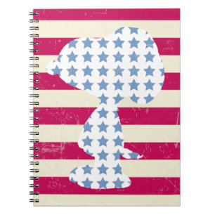 Snoopy Vintage Stars & Stripes Notebook