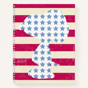 Snoopy Vintage Stars & Stripes Notebook