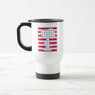 Snoopy Vintage Stars & Stripes Travel Mug
