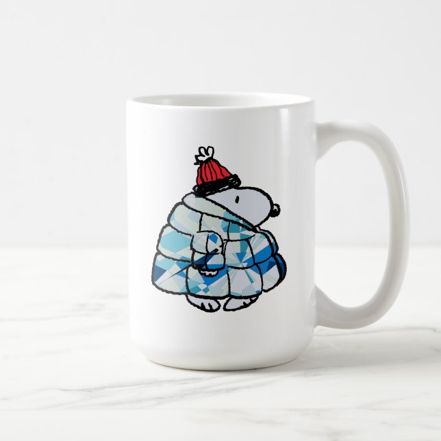Snoopy Winter Gem Puffer Jacket Coffee Mug (Right)