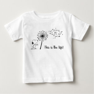 Snoopy With Dandelion Baby T-Shirt