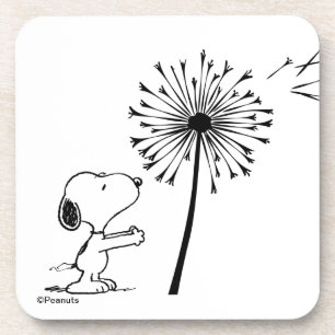 Snoopy With Dandelion Coaster