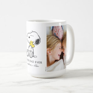 Snoopy & Woodstock Best Dad Ever - Photo Coffee Mug
