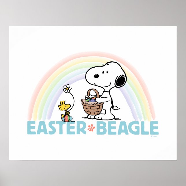 Snoopy & Woodstock - Easter Beagle Poster (Front)