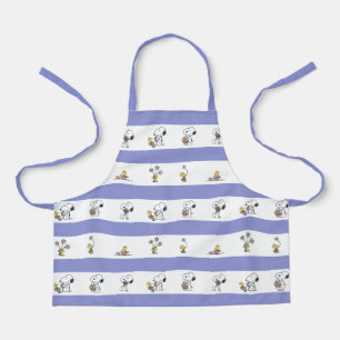 Snoopy & Woodstock Easter Stripe Pattern Apron