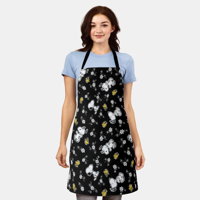 Snoopy & Woodstock Fun & Flowers Apron (Worn)