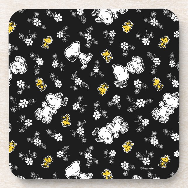 Snoopy & Woodstock Fun & Flowers Coaster (Front)