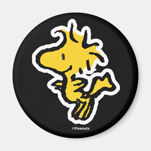 Snoopy & Woodstock Fun & Flowers Magnet (Front)