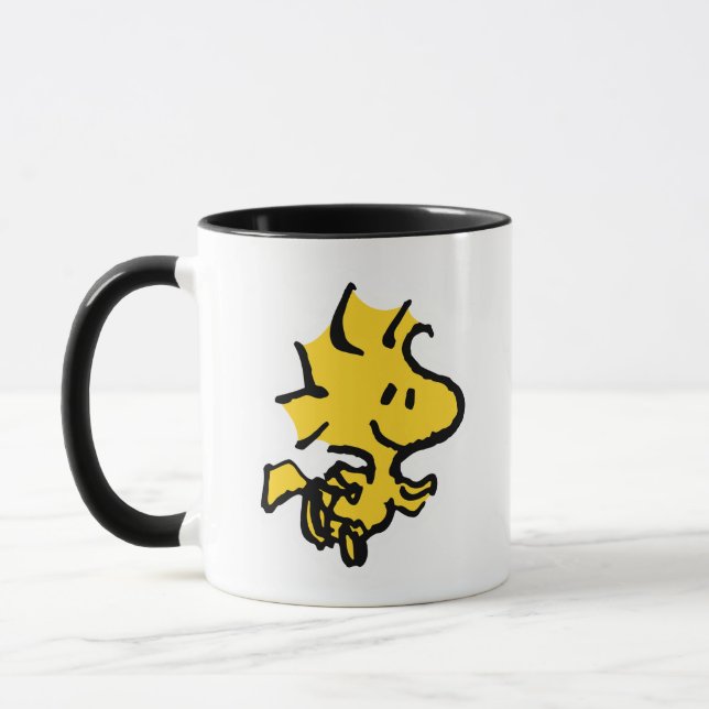 Snoopy & Woodstock Fun & Flowers Mug (Left)