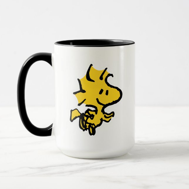 Snoopy & Woodstock Fun & Flowers Mug (Left)