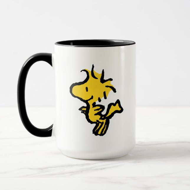 Snoopy & Woodstock Fun & Flowers Mug (Left)