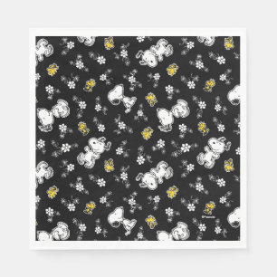 Snoopy & Woodstock Fun & Flowers Napkin
