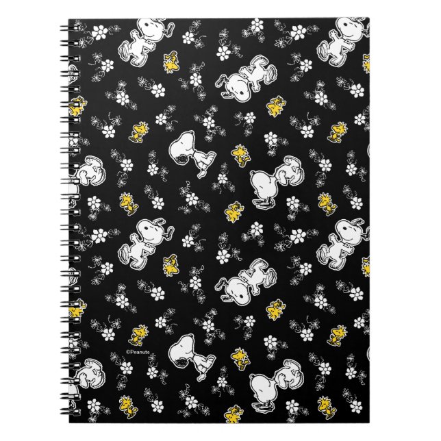 Snoopy & Woodstock Fun & Flowers Notebook (Front)