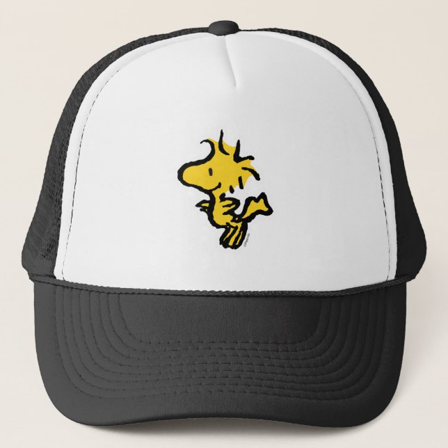 Snoopy & Woodstock Fun & Flowers Trucker Hat (Front)