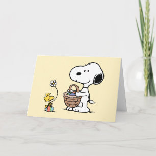 Snoopy & Woodstock Happy Easter Holiday Card