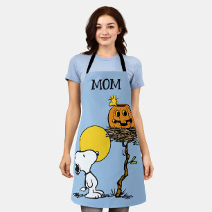 Snoopy & Woodstock Nest With Jack O' Lantern Apron