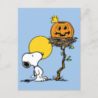 Snoopy & Woodstock Nest With Jack O' Lantern