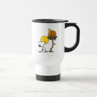 Snoopy & Woodstock Nest With Jack O' Lantern