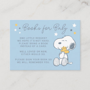 Snoopy & Woodstock   Over the Moon Baby Shower Enc Enclosure Card