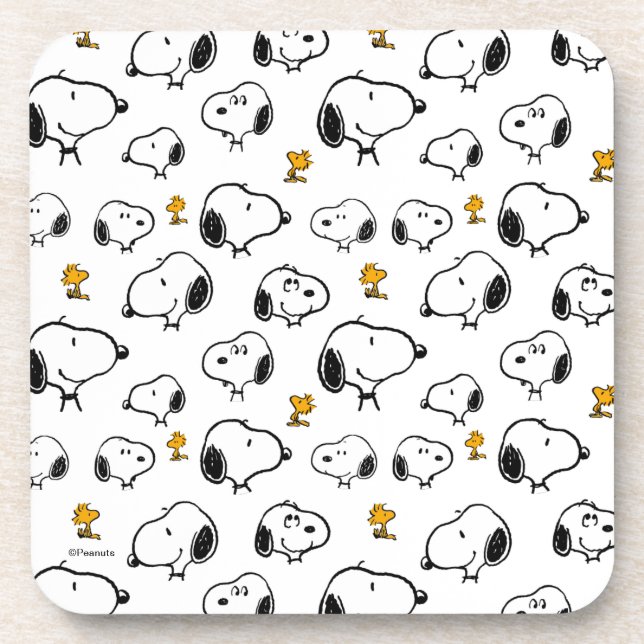 Snoopy & Woodstock Pattern Coaster (Front)