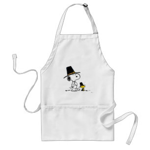 Snoopy & Woodstock Pilgrim Standard Apron
