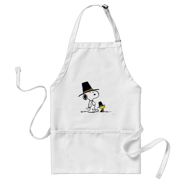 Snoopy & Woodstock Pilgrim Standard Apron (Front)