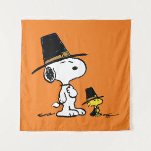 Snoopy & Woodstock Pilgrim Tapestry