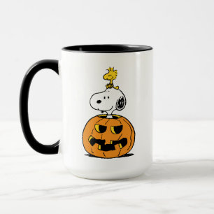 Snoopy & Woodstock Pumpkin Mug