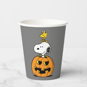 Snoopy & Woodstock Pumpkin Paper Cups