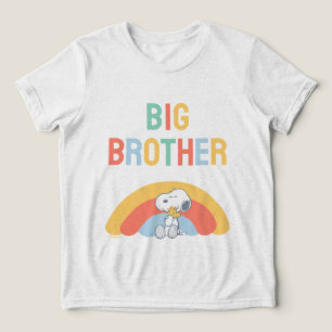 Snoopy & Woodstock Rainbow Baby Shower Tri-Blend Shirt